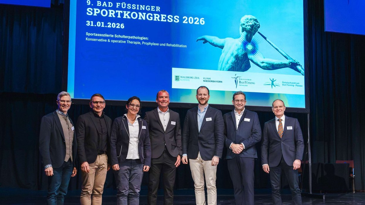 Gruppenbild der Referenten beim Bad Füssinger Sportkongress 2026 Gruppenbild der Referenten beim Bad Füssinger Sportkongress 2026