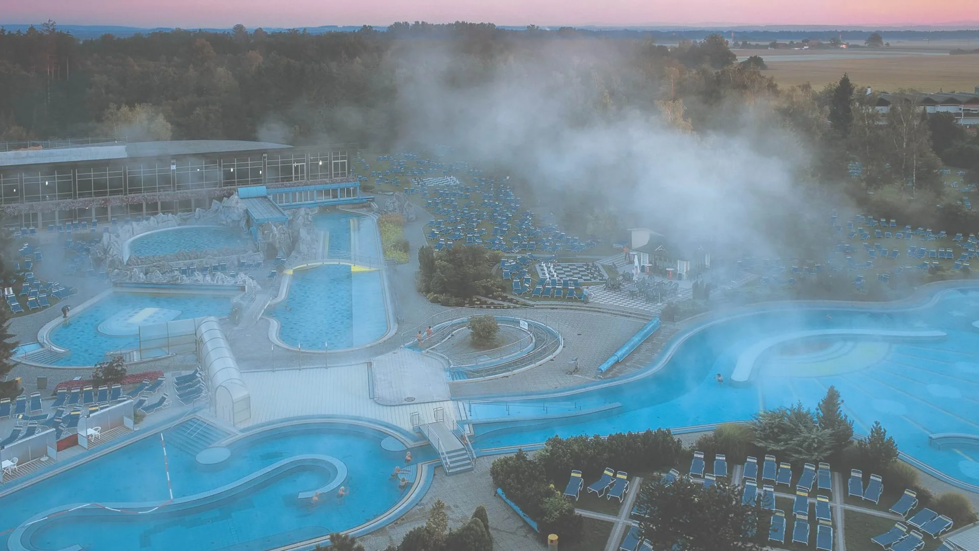 Erweiterung der Johannesbad Therme in Bad Füssing in den 80ern