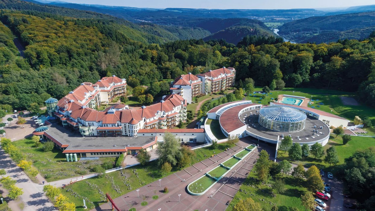 Johannesbad Fachklinik Saarschleife Luftaufnahme Johannesbad Fachklinik Saarschleife Luftaufnahme